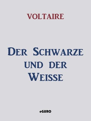 cover image of Der Schwarze und der Weisse